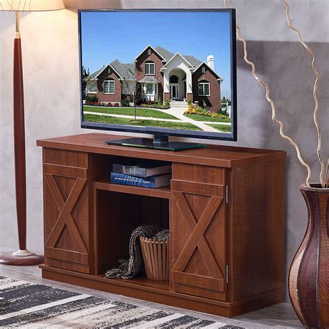 Harperandbright Designs Wood Tv Stand Cabinet Entertainment Media Console