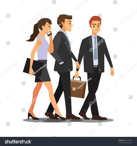 Businesss And Office Concept Businessmen Royalty Free Stock Vector 621881912