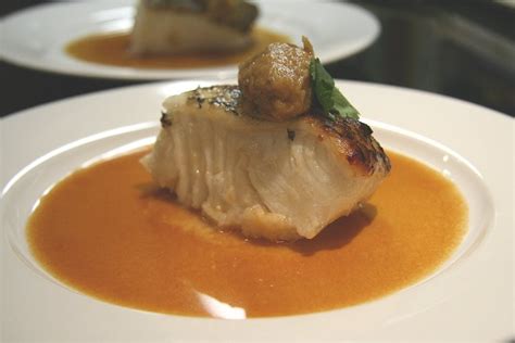 Roasted Chilean Sea Bass With Tomato And Lemon Grass Broth The Culinary Chase