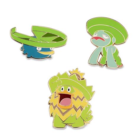 Learn all about the max cp, base stats, recommended move, type strength & weakness, rating and climate boost for ludicolo in pokemon go! Lotad, Lombre & Ludicolo Pokémon Pins (3-Pack) | Pokémon ...