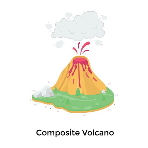 Composite Volcano Concepts 5135733 Vector Art At Vecteezy