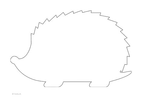 Igel Vorlage Zum Ausdrucken