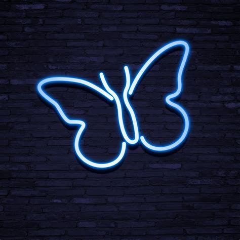 Butterfly Neon Wall Sign Butterfly Girl Room Flex Silicone Etsy
