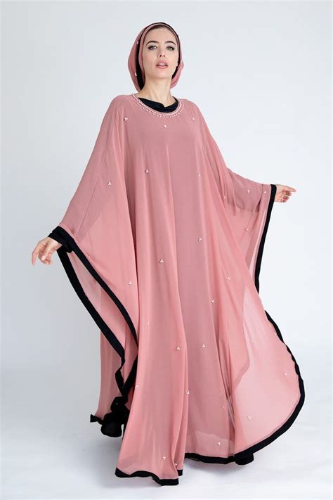 Pink Batwing Abaya Abaya Designs Muslimah Fashion Outfits New Abaya