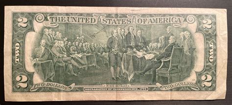 Bicentennial Two Dollar Bill Error Offset Print Miscut Misaligned EBay