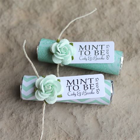 Mint Wedding Favors Set Of 80 Mint Rolls Mint To Etsy Affordable