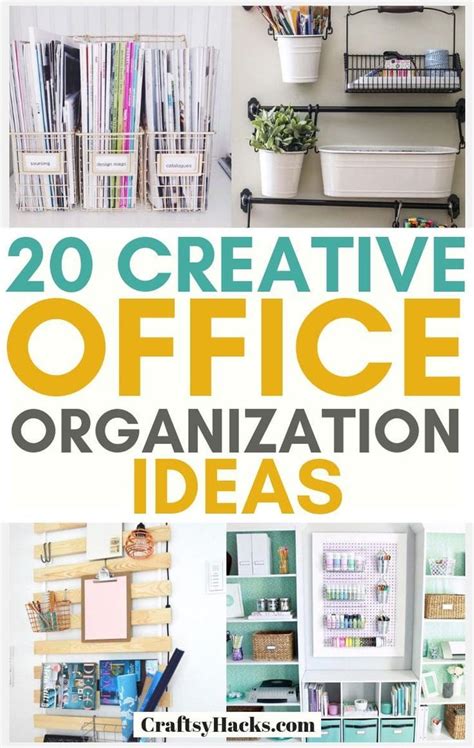 40 Creative Office Organization Ideas Office Organization Tips Small