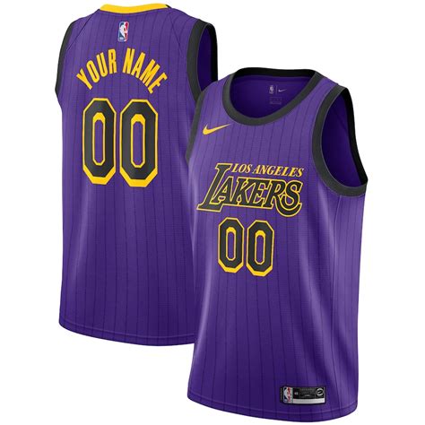 Click on the images or listings to shop on ebay. Nike Los Angeles Lakers Purple 2018/19 Swingman Custom Jersey - City Edition
