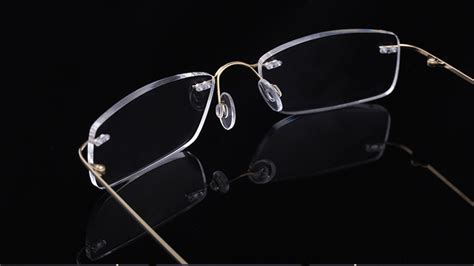 liansan®titanium portable anti fatigue reading glasses frameless resin alloy presbyopic glass l8085