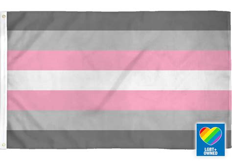 3x5 demi girl pride flag pride basics