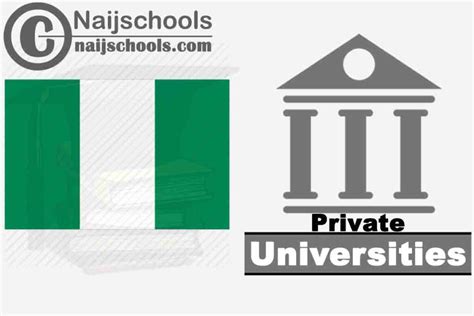 Full List Of Accredited Private Universities In Nigeria And Their Established Year Naijschools