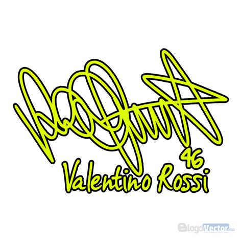 Valentino Rossi Signature Logo Vector Cdr Blogovector