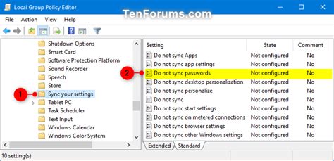 Then a window do not display lock screen will appear. Enable or Disable Syncing Passwords in Windows 10 Sync Your Settings | Tutorials