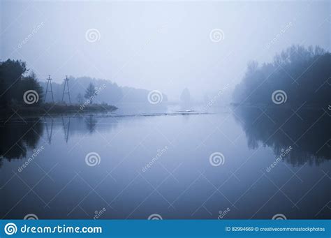Fog Over River Banks Picture Image 82994669