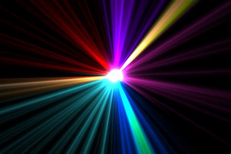 Bright Colourful Laser Beams Shining Lasernet