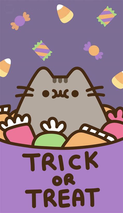 Pusheen Kawaii Halloween Wallpapers Wallpaper Cave