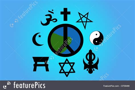 World Peace Symbols Illustration
