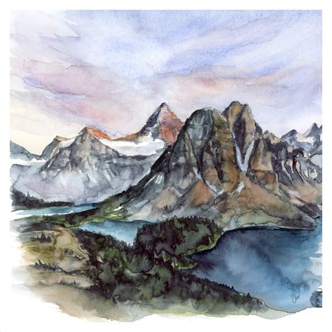 Mount Assiniboine Nublet 12x12 Fine Art Print Etsy Canada
