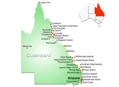 Map Of Queensland Australia National Parks Bathmenspantder