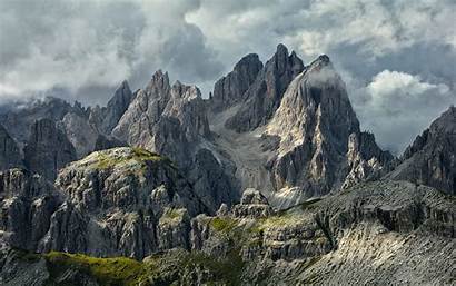 Alps Italy Dolomites Mountains Landscape Nature Clouds