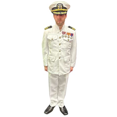 Production Quality Usn Navy Admiral Adult Uniform Costume Abracadabranyc