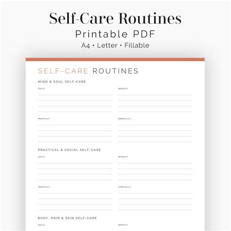 Self Care Routines Neat And Tidy Design