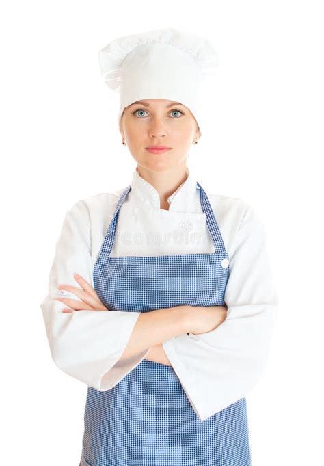 Portrait Of Female Chef Cook Stock Image Image Of Baker Girl 44313455