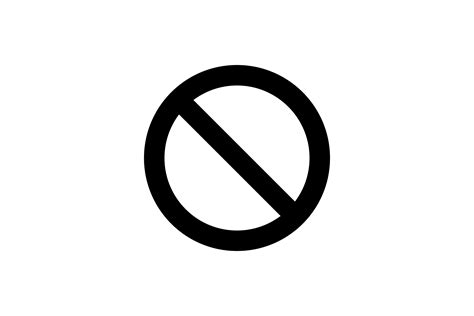 Banned Icon By handriwork | TheHungryJPEG.com
