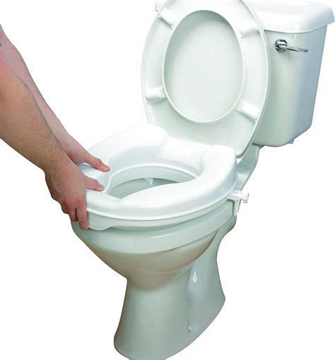 Homecraft Savanah Raised Toilet Seat Without Lid Elongated And Elevated