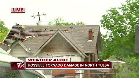 Possible Tornado Damage In North Tulsa Youtube