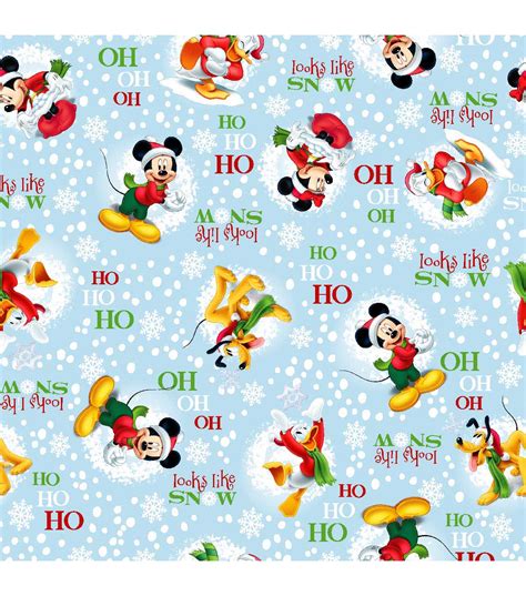 So when i'm all choked up and i can't find the words. Holiday Inspirations Fabric-Christmas Mickey Looks Like ...