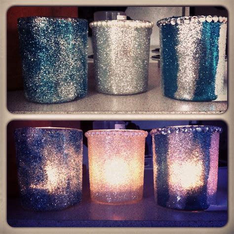 Diy Glitter Candle Holder Glitter Candle Holders Glitter Candle