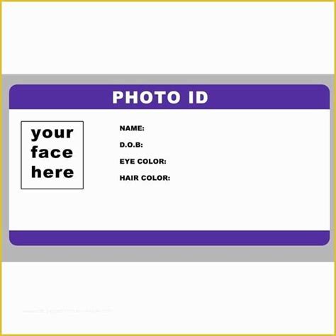 Free Fake Id Templates Online Of Free Printable Licenses And Id Cards