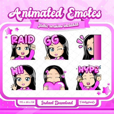 Free Emotes Goth Girl Etsy