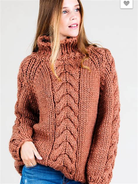thick chunky cable knit sweater