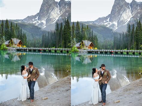 Emerald Lake Lodge Elopement Wedding Winter Lotus Photography Wedding
