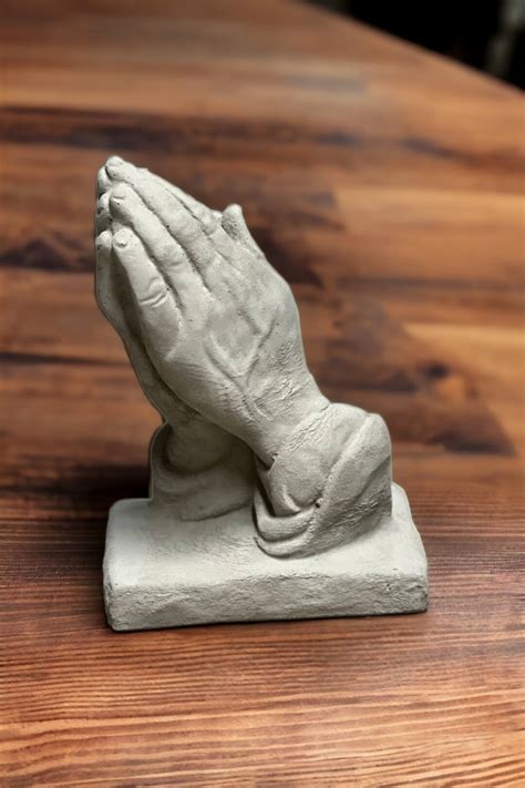 Praying Hands Statue Concrete Praying Hands Figurine Outdoor Etsy