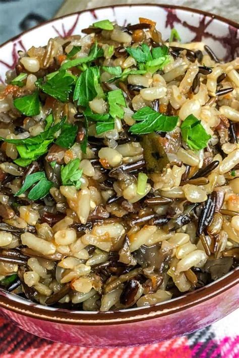 Instant Pot Wild Rice Pilaf With Mushrooms Recipe Wild Rice Pilaf