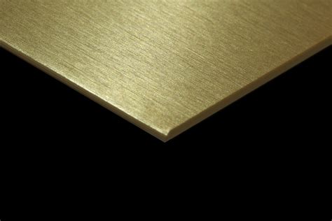 Anodized Aluminium Sheet 1mm Brushed Gold 1mm X 4feet X 8feet Ads