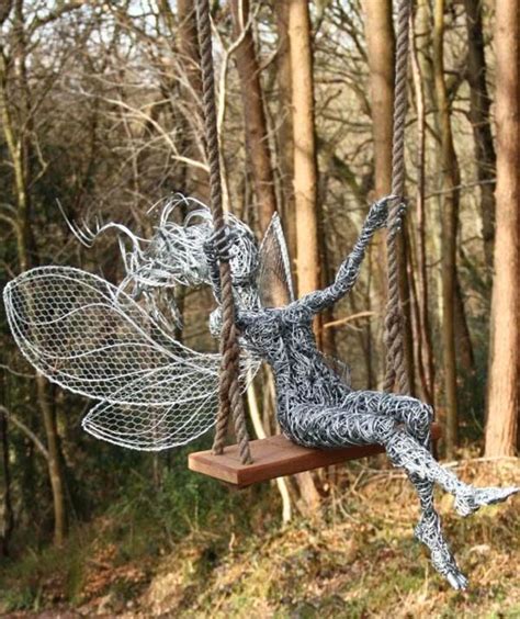 Incredible Fairy Wire Sculptures Turn Any Backyard Into A Magical
