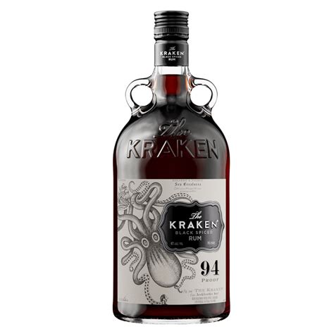 The Kraken Black Spiced Rum 175l 94 Proof Alcohol Fast Delivery By