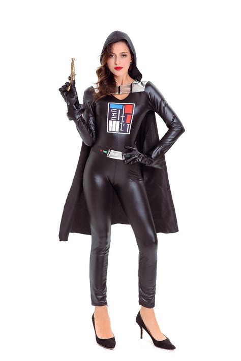 Movie Star Wars Darth Vader Costumes Halloween Adults Cosplay Jumpsuit