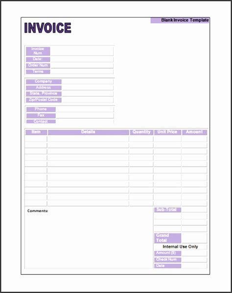 10 Blank Order Form Template Excel Sampletemplatess Sampletemplatess