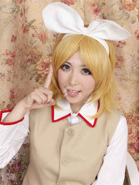Cute Vocaloid Kagamine Rin Len Cool Cosplay Wig By Milanoo Rin Cosplay