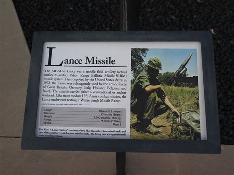 Mgm 52 Lance Missile New Mexico Museum Of Space History Th Flickr