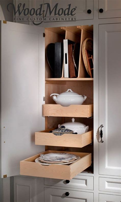 To this effect, the tall pantry cabinet will give you long lifespans without breakage or need for repairs. Roll-outs and dividers for storing dishes and trays in a ...