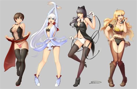 1655726 Blake Belladonna Rwby Ruby Rose Shonomi Weiss