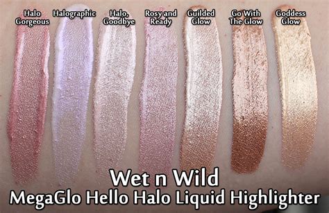 Wet N Wild Megaglo Hello Halo Liquid Highlighters Review Swatches Makeup Your Mind