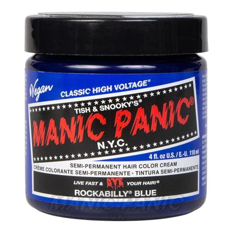 Rockabilly Blue High Voltage Classic Hair Dye Manic Panic Uk