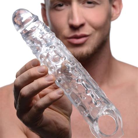 Size Matters 3 Inches Clear Extender Penis Sleeve On